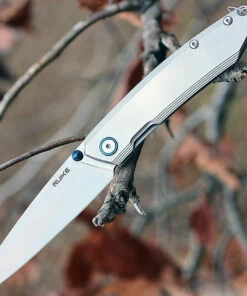 Ruike Beta Plus P831SF, 3.35" 14C28N Plain Blade, Stainless Handle