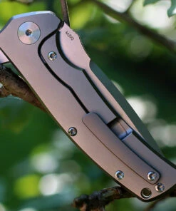 Reate Knives 01 Mini Horizon Framelock Bead Blast Titanium w/Carbon Fiber Inlay, 3.5 in M390 Plain Blade -Buck Knives Sales rea01.2 30344.1566585955