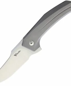 Reate Knives 015 Star Boy Framelock Bead Blast Titanium, 3.25 in RWL 34 Steel Plain Blade