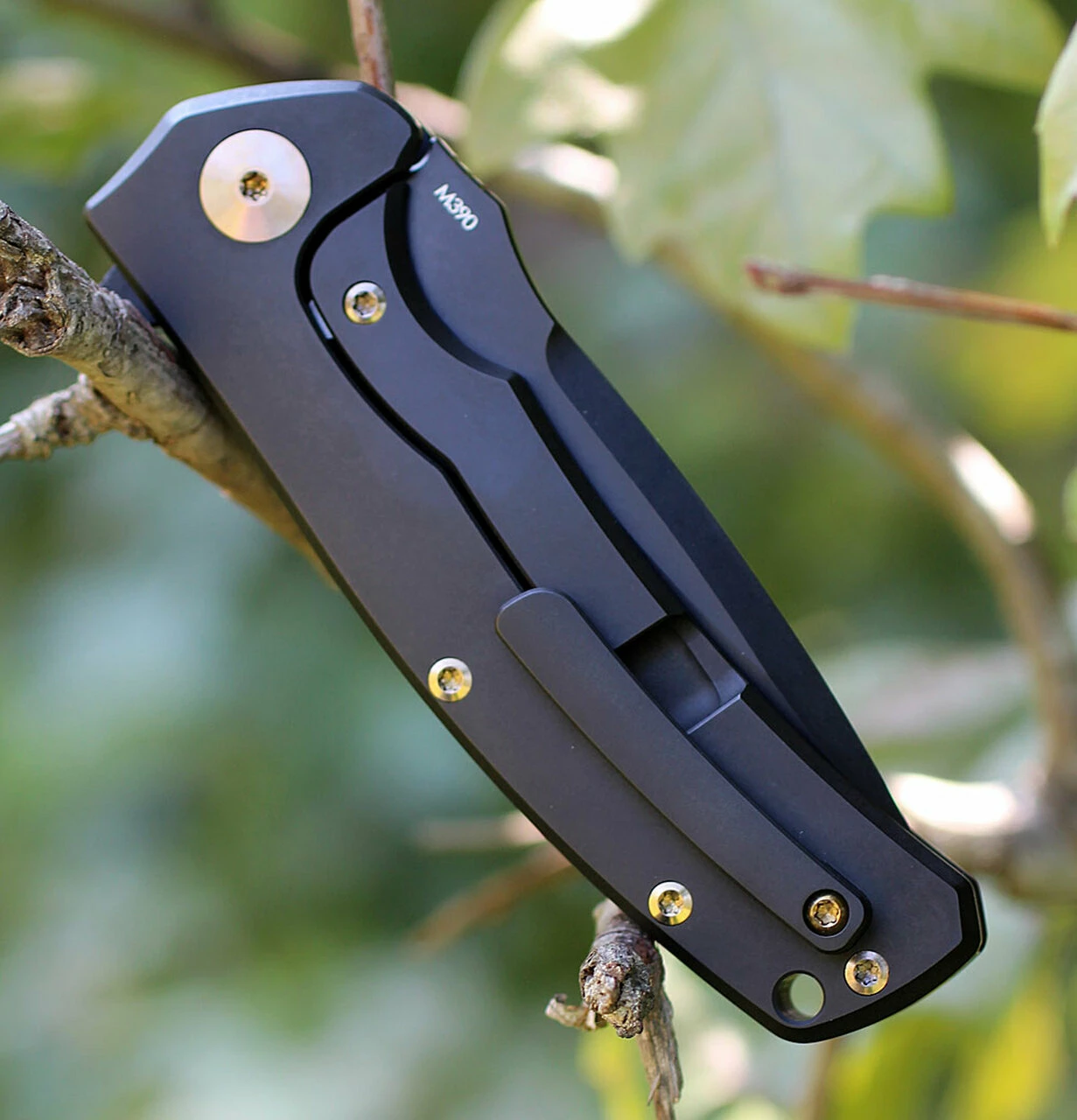 Reate Knives 05 Mini Horizon Framelock Black Coated Titanium, 3.5 in M390 Plain Blade 5 Reate Knives 05 Mini Horizon Framelock Black Coated Titanium, 3.5 in M390 Plain Blade - Image 5