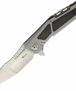 Reate Knives K3TSCF, 3.75" CTS-204P Tanto Blade, Carbon Fiber/Titanium Handle