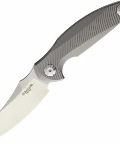 Rike Knife 1503 Framelock, 3.25" M390 Plain Blade, Titanium Handle