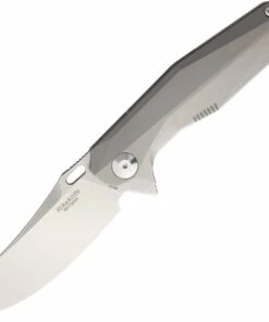 Rike Knife 1504A Framelock, 3.75" S35VN Plain Blade, Titanium Handle