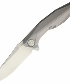 Rike Knife 1508S Framelock, 3.25" M390 Plain Blade, Titanium Handle