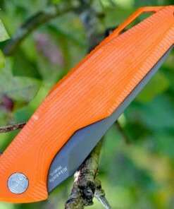 Rike Knife 801GO Kwaiken Framelock Titanium/Orange G10, 3.74 in 154CM Plain Blade -Buck Knives Sales rk801go.1 1 34350.1566585976