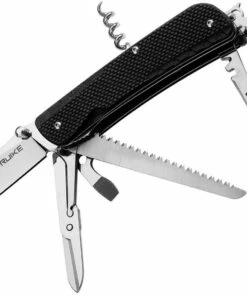 Ruike L42-B Criterion Collection, 3.35" 12C27 Plain Blade, Black G-10 Handle