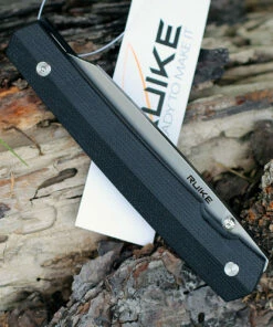 Ruike P865-B, 3.5" 14C28N Plain Blade, Black G-10 Handle -Buck Knives Sales rkep865b 1 37448.1566586050