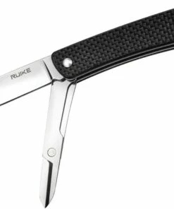 Ruike S22-B Criterion Collection, 2.1" 12C27 Plain Blade, Black G-10 Handle