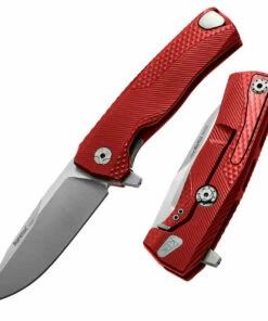 LionSteel Lion Steel ROK A RS, 3.27" M390 Steel, Red Aluminum Handle