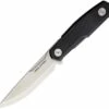 Real Steel 3760 Bushcraft Zenith Scandi, 4.33" 14C28N Plain Blade, Black G-10 Handle