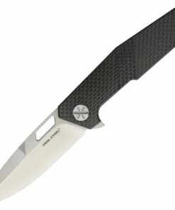 Real Steel 9441 Havran, 3.62" S35VN Plain Blade, Carbon Fiber Handle
