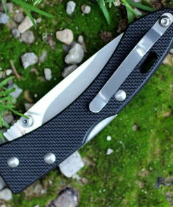 SALEH Knives BKS, 3.5" N690Co Plain Blade, Black G-10 Handle -Buck Knives Sales salbks.1 99524.1566586016