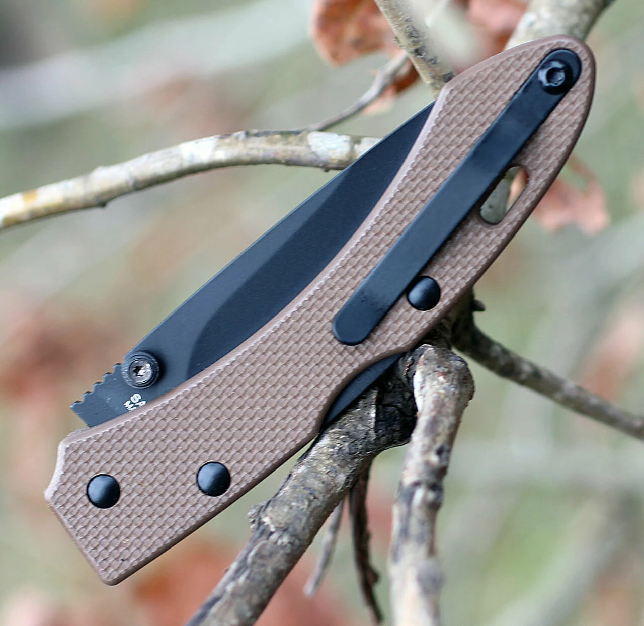 SALEH Knives SNB, 3.5" N690Co Black Plain Blade,Desert Tan G-10 Handle 3 SALEH Knives SNB, 3.5" N690Co Black Plain Blade,Desert Tan G-10 Handle - Image 3