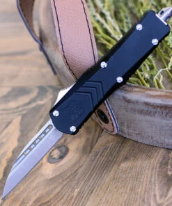 CobraTec Knives SBLKFS-XSWNS Small FS-X Black, 2.75" D2 Wharncliff Plain Blade, Anodized Aviation Aluminum Handle