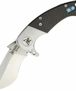 Krudo SNG232 IOTA Folder, 2.5" 9Cr18MoV Plain Edge, Carbon Fiber Handle