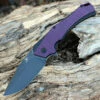 Kansept Knives Kansept Hellx - Purple G10 / Blk Stainless (3.6" D2 Black SW) T1008A6
