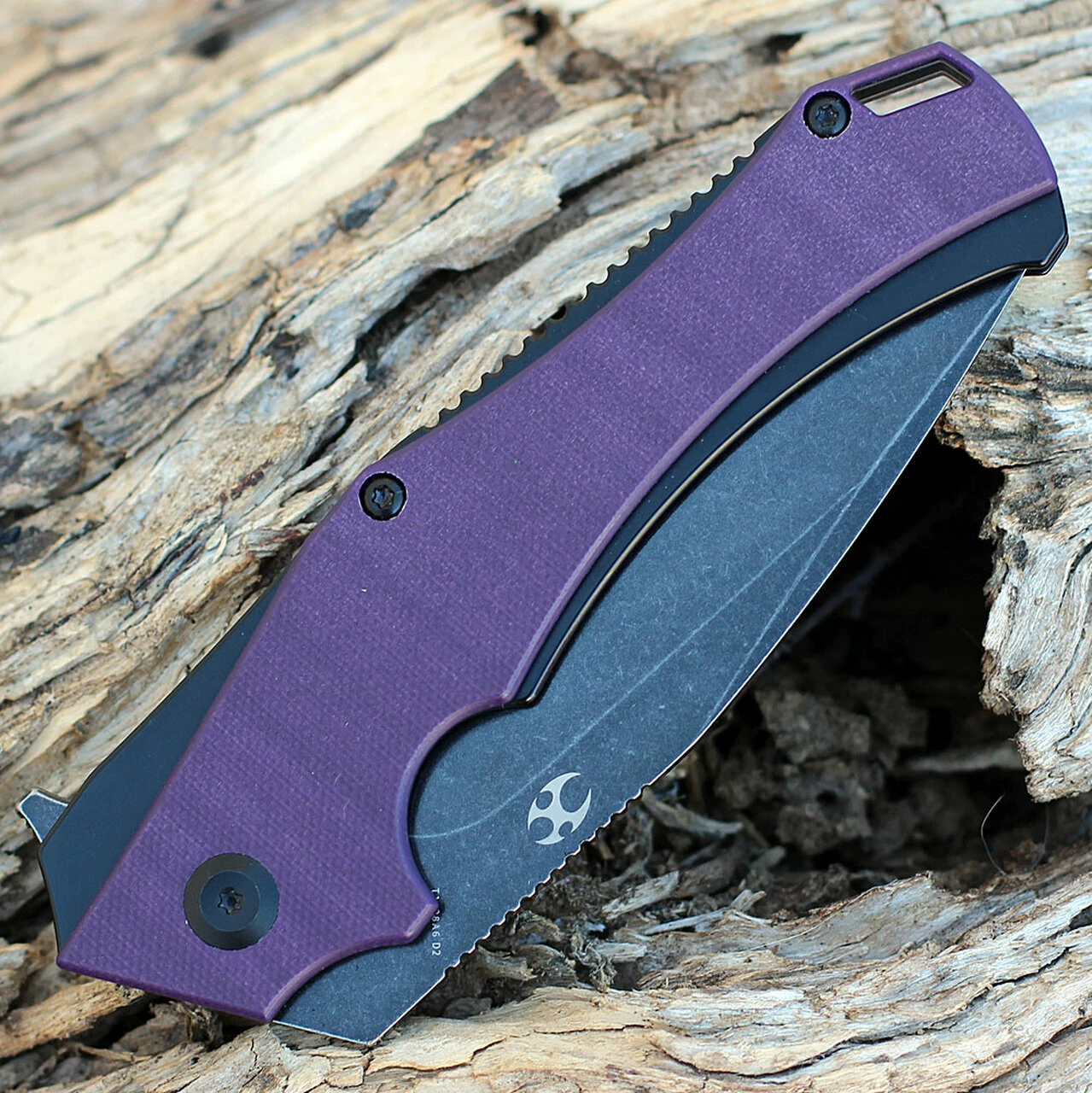 Kansept Knives Kansept Hellx - Purple G10 / Blk Stainless (3.6" D2 Black SW) T1008A6 3 Kansept Knives Kansept Hellx - Purple G10 / Blk Stainless (3.6" D2 Black SW) T1008A6 - Image 3