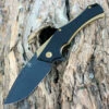 Kansept Knives Kansept Hellx - Blk G10 / Gold Stainless (3.6" D2 Black SW) T1008A7