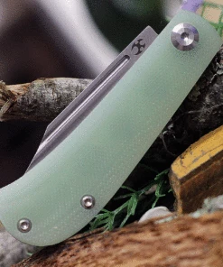 Kansept Knives KT2026S3 Swan Bevy Slip Joint, 2.45" 154CM Satin Plain Blade, Natural G-10 Handle -Buck Knives Sales t2026s3.2 35200.1618861618