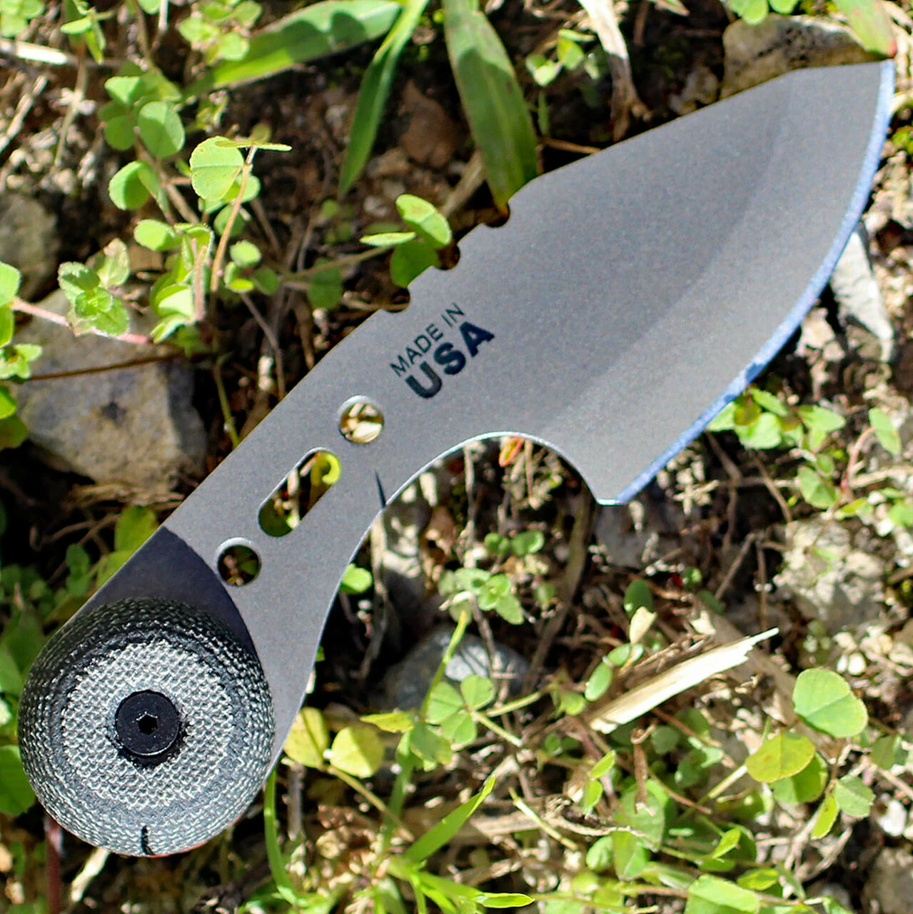 TOPS 3 BROS HUNTER POINT, 2" 1095 CARBON STEEL BLADE, BLACK MICARTA HANDLE, KYDEX SHEATH 2 TOPS 3 BROS HUNTER POINT, 2" 1095 CARBON STEEL BLADE, BLACK MICARTA HANDLE, KYDEX SHEATH - Image 2