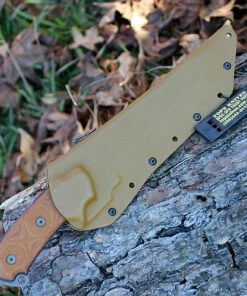 TOPS SE107CDC Steel Eagle Delta Class, 7.6" 1095 Plain Blade, Tan Canvas Micarta Handle -Buck Knives Sales tpse107ddc.2 1 91908.1566585942