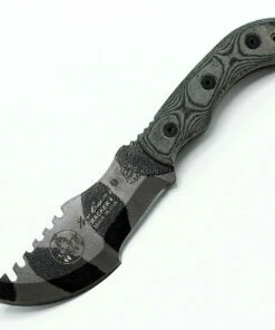 TOPS TBT-040CAMO Tom Brown Tracker #4 , 3.50" 1095 Steel Camo Finish, Black Linen Micarta Handle