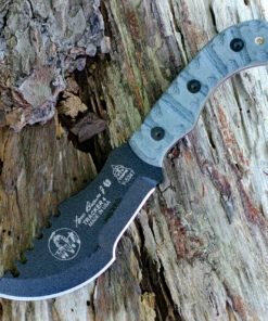 TOPS TBT-040RMT Tom Brown Tracker #4, 3.50" 1095 Steel, Rocky Mountain Tread Handle