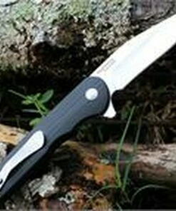 Kizer Cutlery V3454A1 Flashbang Flipper, 3.06" VG-10 Clip Point Satin Blade, Black G10 Handle -Buck Knives Sales v3454a1.2 50875.1566585918