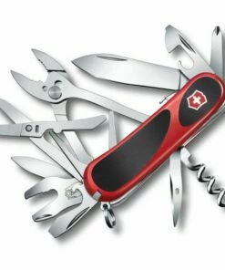 Wenger Victorinox EvoGrip S557 Swiss Army Knife, 21 Functions, Red & Black