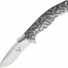 V Nives 30022 Atmosphere, 3.4" CPM-S35VN Plain Blade, Gray Titanium Handle