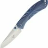 V Nives 30091 Poseidon, 3.5" 154CM Plain Blade, Blue Titanium Handle