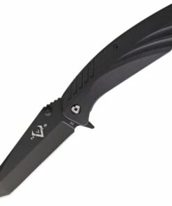 V Nives 30107 SFL Tanto, 3.5" Black D2 Plain Blade, Black G-10 Handle