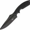 V Nives 30237 Frontier Survivor, 5" Black D2 Plain Blade, Black G-10 Handle