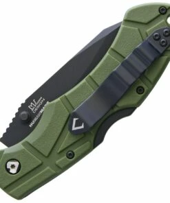 V Nives 30312 Rocky 2, 3.25" Black D2 Plain Blade, Green FRN Handle -Buck Knives Sales vni30312 1 74886.1566586019