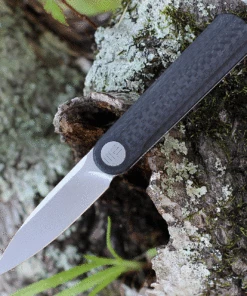 WE Knife Co. Eidolon - Black Twill CF Integral (2.86" CPM-20CV SW) 19074A-C