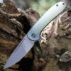 WE Knife Co. Saakshi - Natural G-10 / Black Ti (3.3" CPM-20CV SW) 20020C-4