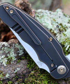 WE Knife Co. Skreech, 2014A, 3.3" Satin Drop Point Blade, Antique Bronze Ti Handle -Buck Knives Sales we2014a.3 38793.1611692700