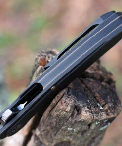 WE Knife Co. Skreech, 2014A, 3.3" Satin Drop Point Blade, Antique Bronze Ti Handle -Buck Knives Sales we2014a 57949.1611692700