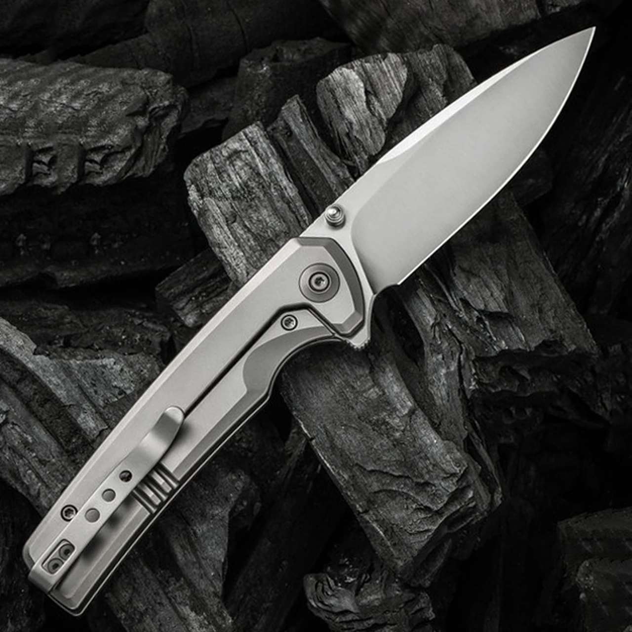 We Knife Co. WE Knife Subjugator - Gray Ti (3.5" CPM 20CV Satin) WE21014C-1 2 We Knife Co. WE Knife Subjugator - Gray Ti (3.5" CPM 20CV Satin) WE21014C-1 - Image 2