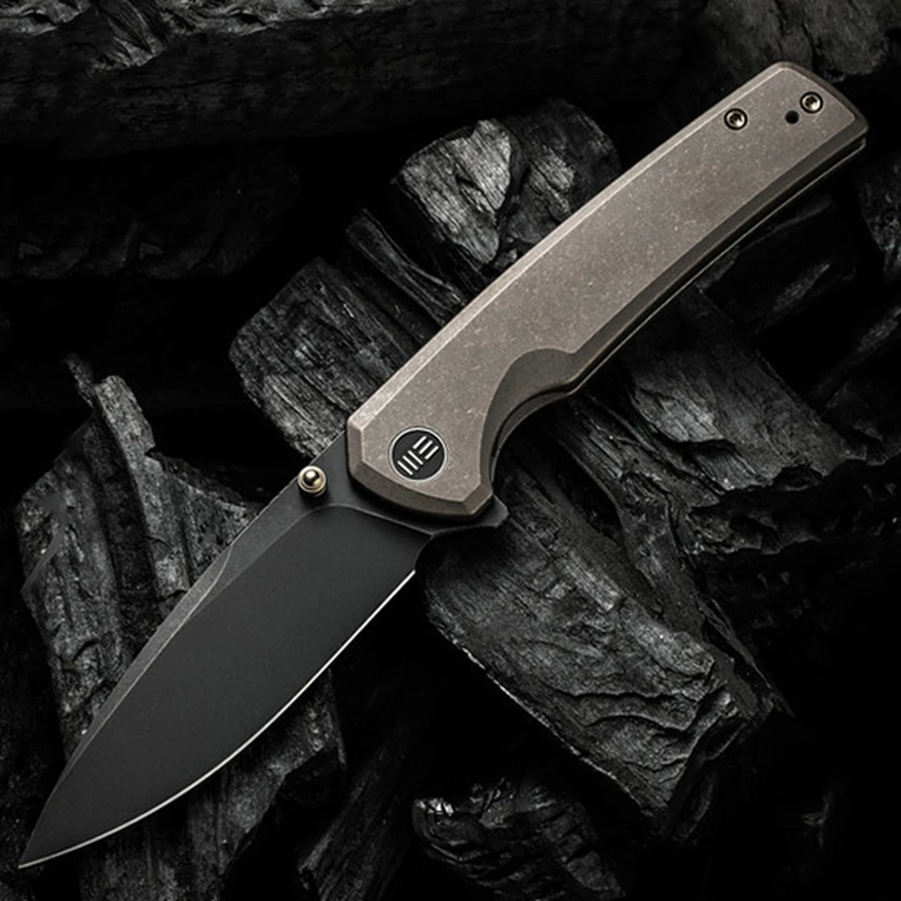We Knife Co. WE Knife Subjugator - Bronze Ti (3.5" CPM 20CV Blk SW) WE21014C-4 1 We Knife Co. WE Knife Subjugator - Bronze Ti (3.5" CPM 20CV Blk SW) WE21014C-4
