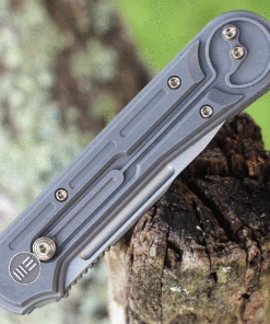 We Knife Co. We Knife Double Helix Folder 815F, 3.3" CPM S35VN Stonewash Drop Point Plain Blade, Gray Titanium Handle 7 We Knife Co. We Knife Double Helix Folder 815F, 3.3" CPM S35VN Stonewash Drop Point Plain Blade, Gray Titanium Handle -Buck Knives Sales we815f.3 73772.1627317153