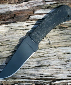 Winkler Knives 009 Belt Knife 4.5" Plain Blade Black Rubber Handle