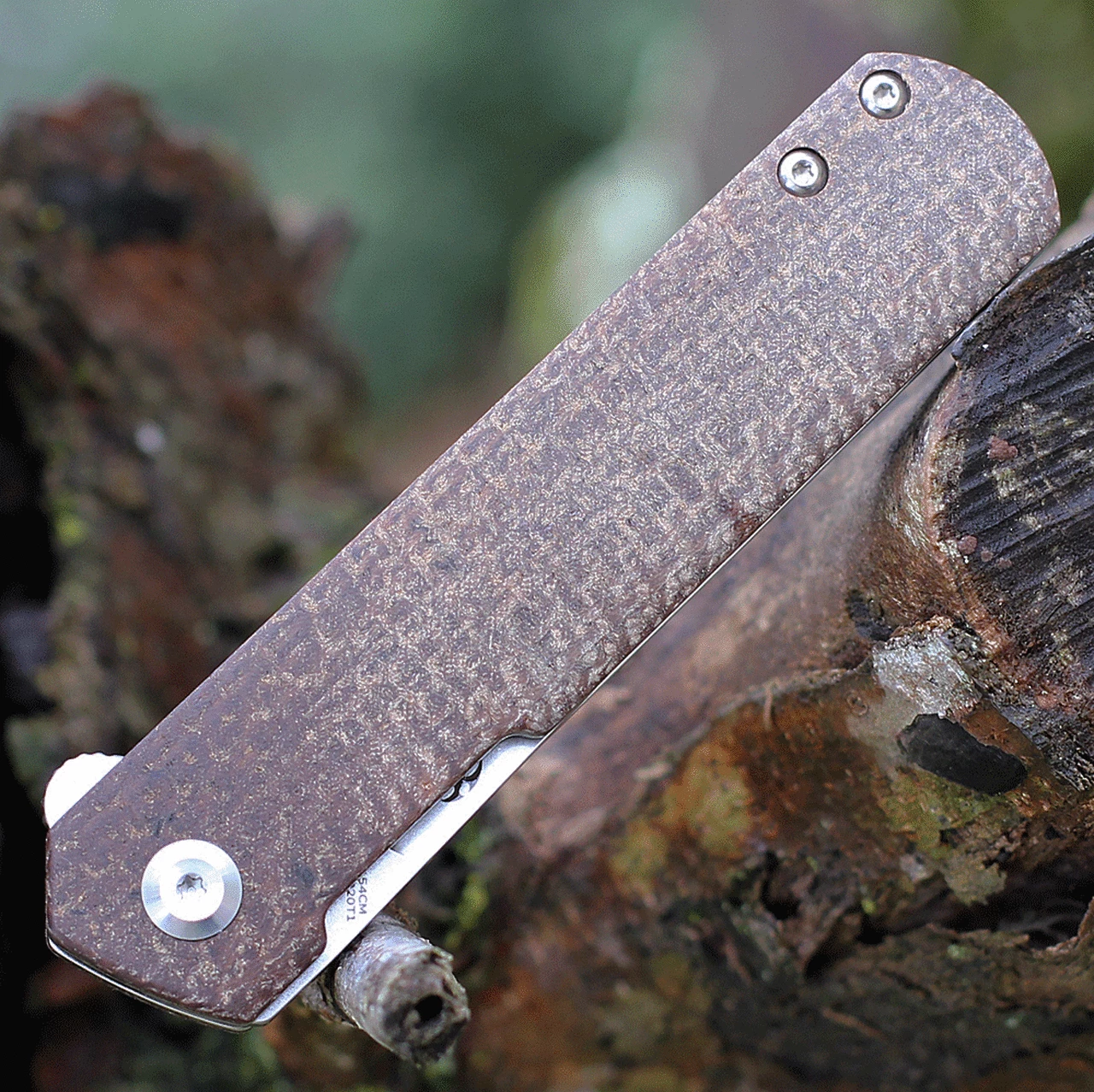 Kansept Knives Kansept Foosa Liner Lock - Brown Micarta (3" 154CM SW) X2020T1 3 Kansept Knives Kansept Foosa Liner Lock - Brown Micarta (3" 154CM SW) X2020T1 - Image 3