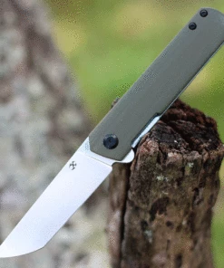 Kansept Knives Kansept Foosa Liner Lock - OD Green G10 (3" 154CM SW) X2020T3