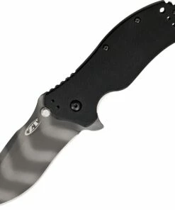 Zero Tolerance 0350TS A/O Folder, Tiger Stripe 3.25" S30V Plain Blade, Black G-10 Handle